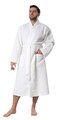 BAGNO MILANO Mens Waffle Robe &ndash; Lightweight Cotton Blend Waffle Bathrobe Men for Spa, Made in Turkey (X-Large-XXL, Cream)
