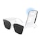 Smart Glasses for Men &amp; Women, Bluetooth Sunglasses with Speakers, Lentes Inteligentes para Hombre, Music Sunglasses (Large Lens, White)