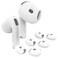 [Fit in Case] 3 Pairs Cover for AirPods 4 DamonLight Anti Scratches Add Grip Sport Ear Tips [US Patent Registered] Compatible with AirPods 4th Generation (White)