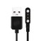 BaiWeiDun Smart Watch Charger Cable, Magnetic SmartWatch Accessories Charger Cable 2 Pin Cord, Charger Contact pin spacing 4 mm (Black)