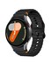 Silicone Sport Band Compatible With Samsung Galaxy Watch 7 Band 40mm 44mm,No Gap Sporty Strap with Decorative Woven Line for Samsung Watch 7 44mm Bands Men Women(2024) (Black)