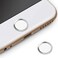 BLLQ Home Button Sticker Touch ID Button Compatible with Apple iPhone/Apple iPod Touch/Apple iPad,White-Silver WS
