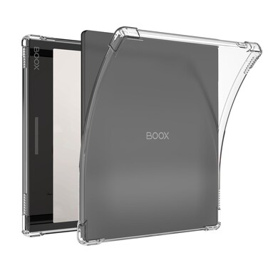 LaoShuSheng Slim Clear Case for 7" Onyx Boox Tablet Go 7 Color/Boox Leaf2/Leaf3/Leaf3 C/Boox Page/Boox Galileo e-Reader - Ultra-Thin Lightweight Transparent Flexible Soft Back Cover (Clear)