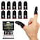 10 PCS Mobile Phone Gaming Finger Sleeves, Nuozme Finger Sleeves Fit All Touchscreen Devices, 0.15mm Superconducting Nanofibers, Smooth Feel, Anti-Sweat, Extremely Thin, Red Edge