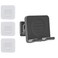 Mrsnimou Upgraded Shower Phone Holder with 3pcs Adhesive Stickers   Removable Wall Mount Phone Holder Adjustable Cellphone Stand   Tablet Phone Stand for iPhone Samsung Switch (Black)