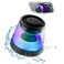 Magnetic Bluetooth Speaker, XO Portable Bluetooth Speaker with RGB Light, Waterproof Wireless Speaker, Phone Stand for iPhone 16/15/14/13/12 Series, Small Speaker for Shower, Outdoor, Birthday Gift
