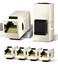 AMPCOM CAT7 Inline Coupler RJ45 STP Keystone Jack, Shielded Female to Female Feedthrough Ethernet Module- 6 Pack