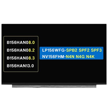BTSELSS LCD Replacement for B156HAN08.0 B156HAN08.2 B156HAN08.3 B156HAN13.0 LP156WFG-SPB2 SPF2 SPF3 NV156FHM-N4N N4G N4K Screen 15.6" 144Hz FHD 1920x1080 72% NTSC Display Panel (Non-Touch)