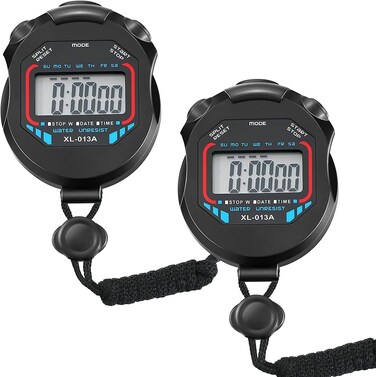 Stopwatch Pack of 2pcs/lot Digital Handheld Multi-Function Professional Electronic Chronograph Sports Stopwatch Timer Stop Watch
