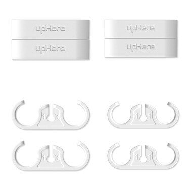 upHere CPU Liquid Coolers Tube Combs 8 Pieces Set =4 Pieces for Tube Diameter Up to 11 mm （0.43in）/4 Pieces for Tube Diameter Up to 13 mm （0.51in） White-CM408