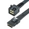 ipolex Internal Mini SAS HD Cable SFF-8643 to SFF-8087, Mini SAS Cables with Sideband, Compatible with 12Gbps SAS Drives and 6Gbps SAS/SATA Drives, 0.5-m(1.64ft), 2 Pack
