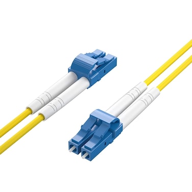 0.2M OS2 LC to LC Fiber Patch Cable, Single Mode SFP Fiber Jumper, Duplex LC-LC 9/125um, LSZH, 0.65ft, for 1G/10G SMF SFP Transceiver, Router, Fiber Networks and More, Available 0.2m - 100m