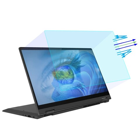i-Tensodo 2 Pack Anti Blue Light (Matte) Screen Protector for 2022 Lenovo ideapad flex 5 14 (82R9000TUS), Lenovo IdeaPad Flex 5i 14 (82R70005US) Laptop, Blue Light Blocking &amp; Anti Glare Screen Filter