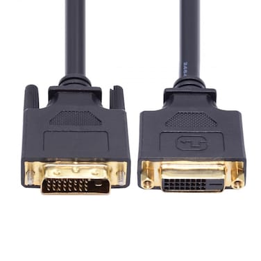 CY Cable DVI 24+1 Male to Female Extension Cable DVI-D Dual Link Digital Video for Monitor Graphics Card 50cm