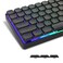 Womier Low Profile Keycaps, Shine Through Keycaps, Custom Keyboard Keycaps 75 Percent for 60% 65% 75% 80% 100% Cherry Gateron MX Switches Mechanical Keyboard, Black Backlight