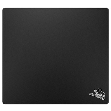 SIROOLAC Glass Gaming Mouse Pad 320mm x 360mm FPS Game Special Tempered Glass Durable 3mm Thickness Accurately and Quickly Shoot Opponents (320mm x 360mm, Black)