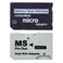 Kocak Gold Memory Card Adapter, Micro SD to Memory Stick PRO Duo, for PSP 1000 2000 3000, 128GB Capacity, White Dual Slot