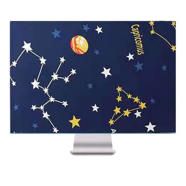 ALHBEJT Monitor Dust Cover 26, 27, 28,29 in Anti-Static Dustproof Protective Cover for LCD/LED/HD Panel Case Computer Sleeve Compatible with PC, Desktop and TV (Blue constellation,26-29inch)