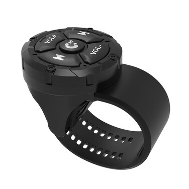 Jaesien Bluetooth Media Button Remote,Waterproof Wireless Music Controller for Car Bike Motorcycle,Steering Wheel Control Button Compatible for iPhone/Android Device Black