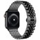 Wolait Compatible with Apple Watch Ultra 2 Band 49mm 46mm 45mm 44mm 42mm,Stainless Steel Heavy Band with Butterfly Folding Clasp Link Bracelet for iWatch UltraSeries 10/9/ 8/7/6 Men,Black