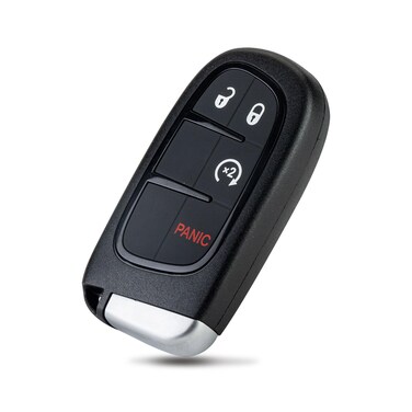 Extra-Partss Remote Car Key Fob Replacement for Dodge GQ4-54T fits 2013 2014 2015 2016 2017 2018 2019 Ram 1500 2500 3500 4Btn (1)