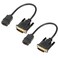 UVOOI HDMI to DVI Adapter 2-Pack, Bidirectional Male DVI (24+1) to HDMI Female Adapter Cable, Standard Computer HDMI to DVI Monitor Cable for Computer, Monitor,TV, Xbox, PS4, PS5 and More