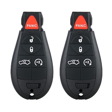 Key Fob Replacements for Chrysler 300, Dodge Challenger Charger Durango Magnum Jeep Grand Cherokee, Keyless Entry Remote FCC ID M3N5WY783X, IYZ-C01C, Pack of 2
