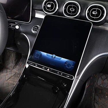 TINKI Car Dashboard Tempered Film Compatible for Mercedes-Benz W206 C-Class C200 C300 2022 2023 Navigation Screen Tempered Film Interior Accessories (Toughened Glass, For Navigation Screen)
