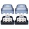 RECOIL DB13P 3 Way Power Distribution Block, 1 X 0/2/4 Gauge in / 3 X 4/8 Gauge Out Power Distribution Ground Distributor Block for Car Audio Amplifier Splitter 2 Pack