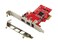 Ableconn PEX-FW107 1394b &amp; 1394a 3-Port PCI Express (PCIe) Low Profile FireWire Host Adapter Card - TI XIO2213 Chipset