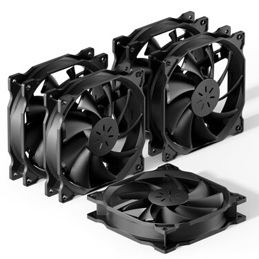 upHere 120mm Long Life Computer Case Fan Cooling Case Fan for Computer Cases Cooling,5-Pack,12BK3-5
