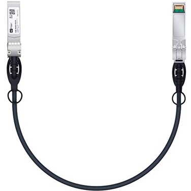 SFP+ Cable, 10G SFP+ DAC, 0.25M(0.82ft), Passive Direct Attach Copper Twinax Cable for Cisco SFP-H10GB-CU0.25M, Ubiquiti UniFi UC-DAC-SFP+, Meraki, Mikrotik, Intel, Fortinet, Netgear, 0.25m-7m