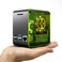 ElectroCookie Raspberry Pi 4 Case, Aluminum Mini Tower Case with Cooling Fan and Color Changing Ambient Light (Black Neon)