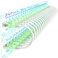 Sokqovt Cat6a Patch Cables Slim 0.5ft (24 Pack), Flexible Cat6 Ethernet Patch Cable 10G 550MHZ, 28AWG Pure Copper Cat6 Patch Cable for Network Cabinet, Cat 6 Patch Cable White