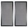 120 x 240mm PC Case Dust Mesh Filter, [2 Pack] Magnetic Frame Computer Fan Dust Mesh PC Cooler Filter Dustproof PVC Cover Grills - Black