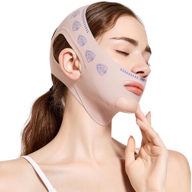 Reusable V Line Mask,Breathable, Soft and Comfortable Chin Strap for Women