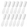 SQULIGT 12Pcs Nail Brush for Cleaning Fingernails, Handle Grip Cleaning Brush for Nail and Toenail, Nail Dust Brush Manicure Pedicure Tools Scrubbing Brush Women Men Home Salon(White)