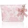 Reginary 2 Pcs Coquette Pink Makeup Bag Pearl Bow Wristlet Keychain Set Canvas Preppy Cosmetic Bag Aesthetic Cute Zipper Pouch Travel Toiletry Bag Coquette Gift Accessories for Women (Flower)