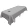 MWNAGO Massage Table Sheets,Massage Table Cover,Massage Linens, Massage Fitted Sheet, Massage Face Rest Cover with Hole, Sutiable for Beauty,Spa 55 * 95 in (Grey with Hole)