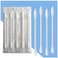 200 Count Cotton Swab Individually Wrapped Natural Cotton Buds Double Tipped Cotton Tips for Ear Beauty Care Cleaning White Round &amp; Pointed Shape Cotton Heads