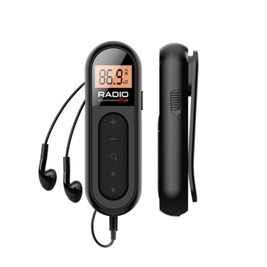 UMUTOO FM Radio, Rechargeable Portable Pocket Transistor Radio with Best Reception,LCD Digital Tuning with Backlight, Stereo Sound, Belt Clip for Jogging,Walking (Black)&hellip;
