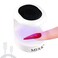 MEKK Mini UV Light for Gel Nails UV Light for Nails Innovative One Finger UV LED Nail Lamp 16W UV Nail Lamp Portable LED Nail Lamp Professional Nail Dryer for Nail Art Tools(Black)