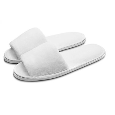 AhfuLife Spa Slippers 10 Pairs of Hotel Slippers, 5 Large and 5 Medium Disposable Slippers Closed-Toe Slippers, Guest Slippers, Non-slip slippers for House Slippers Unisex, Bedroom, Party, Travel
