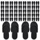 Mepase 90 Pairs Disposable Pedicure Slippers Foam Disposable Flip Flops Kit Spa Pedicure Sandals for Guests Women Men Foot Nail Salon Party Supplies Wedding Shower Favors(Black)