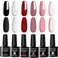 Croitout UV Gel Nail Polish Kit, UV LED Gel Polish Gel Nail Kit, Soak Off Nail Polish Gel Set, Home DIY Manicure Nail Salon, Best Gift for Women 6 x 7.3ML