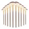 Amaxiu Fan Brushes for Facials, Ultra Slim Soft Facial Fan Applicator Brushes Professional Blending Makeup Brush with Comfortable Wood Handle for Mask Mud Cream Makeup Esthetician(10 Pcs, Wooden)
