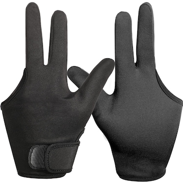 Heat Resistant Gloves for Hair Styling 2 Pcs Curling Wand Glove 3 Finger Barber Glove Reusable Hair Dye Heat Protector Glove (Black)