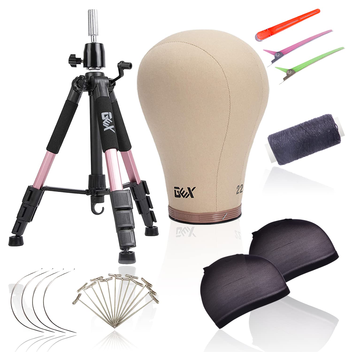 Gex Gex Canvas Cork Wig Head With Mannequin Tripod 55 inch