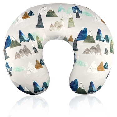 TANOFAR Nursing Pillow Cover, Neutral Breastfeeding Pillow Slipcover for Baby Boys &amp; Girls, Ultra Soft Comfortable Newborn Nursing Pillow Case, Breathable &amp; Washable, Adventure Mountain