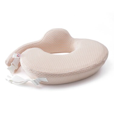 QSTEHEML Nursing Pillow for Breastfeeding for Mom and Baby Girl Boy, Large Essential Deluxe Nursing Pillow with Waterproof Lining Cover for Breastfeeding and Bottle Feeding, Memory Foam, Beige